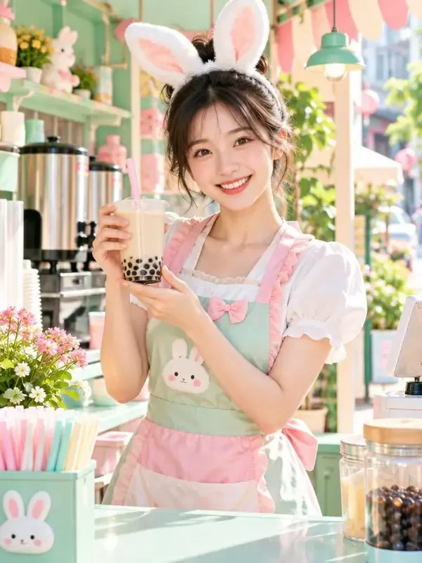 织女开了家奶茶店封面